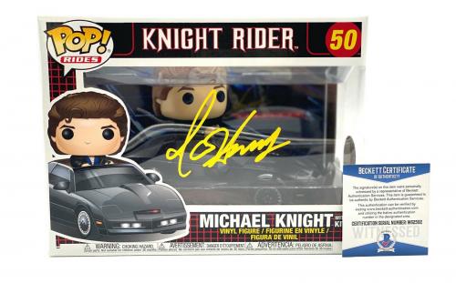 David Hasselhoff Michael Knight Signed Knight Rider Funko Pop Auto Beckett 10