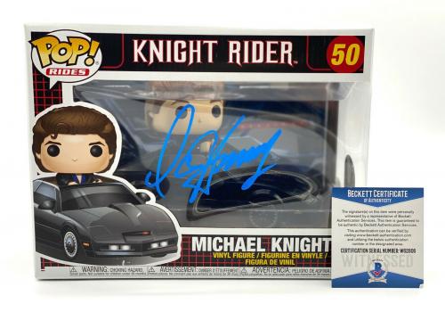 David Hasselhoff Signed Autograph "knight Rider" - Funko Pop Beckett Bas Coa 2