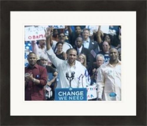 David Price autographed 8x10 photo (Boston Red Sox Tampa Rays) #SC1 Obama Election Matted & Framed