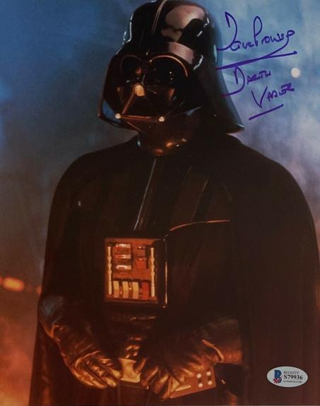 David Prowse Signed "Darth Vader" Star Wars 8x10 Photo BAS S79936