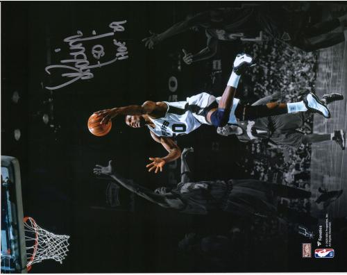 David Robinson San Antonio Spurs Autographed 11" x 14" Spotlight Lay Up Photograph