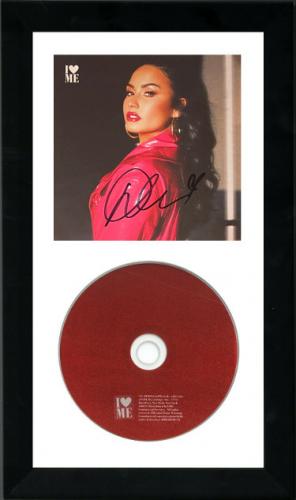 Demi Lovato Signed 2020 I Love Me Album Cover W Cd 6 5x12 Custom Framing Beckett