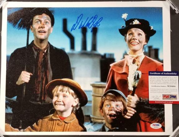 Dick Van Dyke autograph signed Mary Poppins 11x14 Canvas Photo #10 ~ PSA/DNA COA