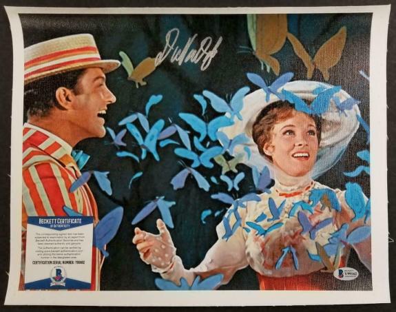 Dick Van Dyke autograph signed Mary Poppins 11x14 Canvas Photo 8 Beckett BAS COA