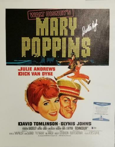 Dick Van Dyke autograph signed Mary Poppins 16x20 Canvas Photo Movie Poster~ BAS