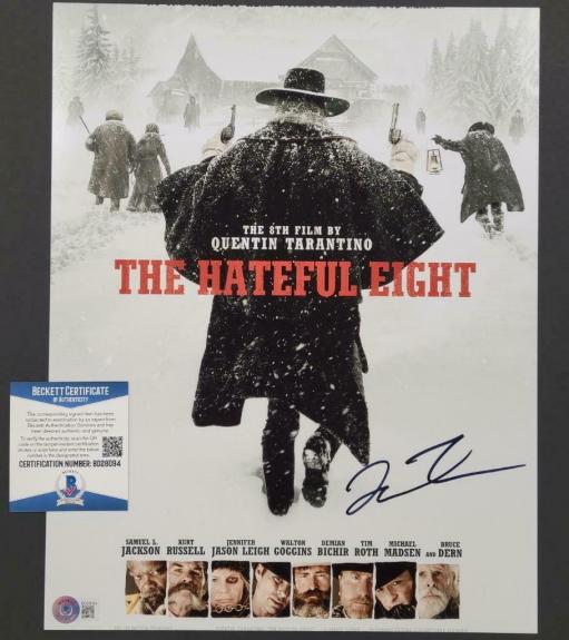 Director Quentin Tarantino signed The Hateful Eight 11x14 Photo Beckett BAS COA