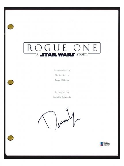 Donnie Yen Signed Autographed Rogue One A Star Wars Story Script Beckett COA