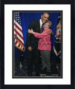 Dr Ruth Westheimer Signed Autograph 8x10 Photo - W/ President Barack Obama A