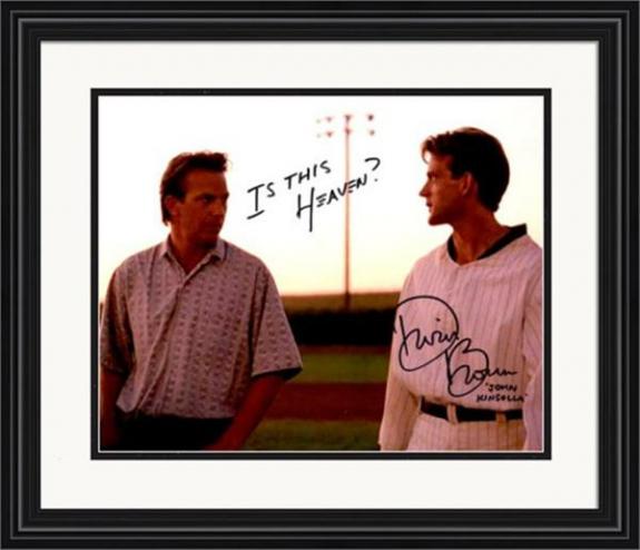 Dwier Brown autographed 8x10 photo (Field of Dreams John Kinsella) #SC7 inscribed Is This Heaven Matted & Framed