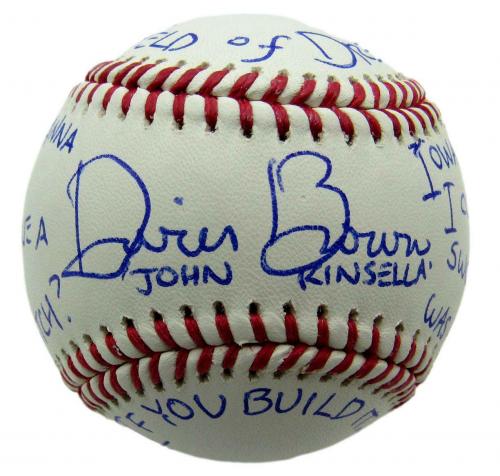 Dwier Brown "Field of Dreams" Signed/Inscribed MLB Baseball PSA/DNA 164424