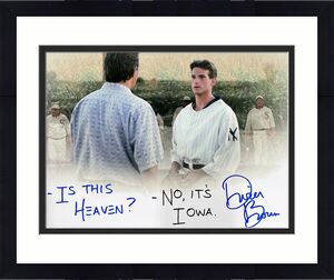 Dwier Brown Signed 11x14 Field Of Dreams Photo It's Iowa Inscription PSA ITP