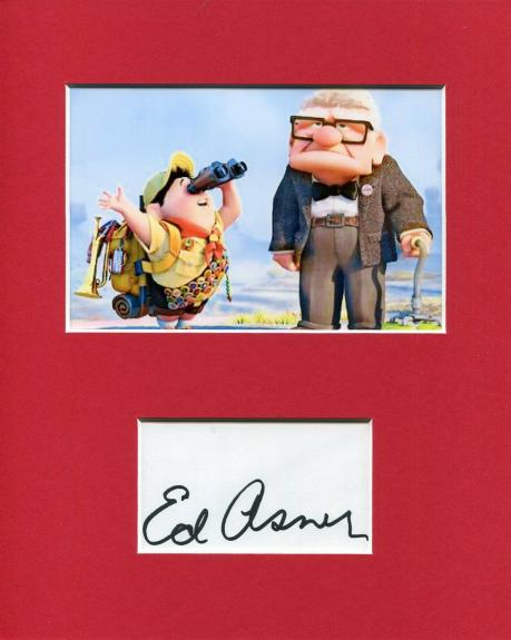 Ed Asner Disney Pixar UP Carl Fredricksen Signed Autograph Photo Display