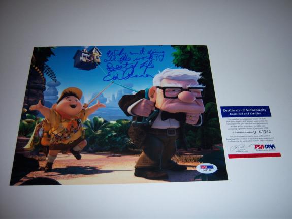 Ed Asner Famous Actor,up The Movie Psa/dna Signed 8x10 Photo