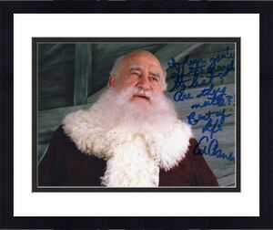 Ed Asner signed 8x10 Photo w/COA Elf Movie Santa Clause #6