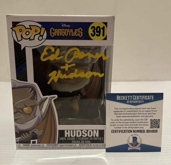 Ed Asner Signed Autographed Hudson Funko Pop 391 Gargoyles Disney Beckett COA 9