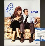 Ed O'Neill / Katey Sagal dual signed Married With Children 8x10 Photo BAS COA