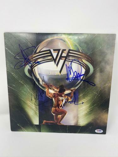Eddie Van Halen Full Band X4 Signed Autograph "5150" Vinyl Record Album Lp Psa