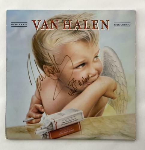 Eddie Van Halen Signed Autograph Album Vinyl Record - 1984, Very Rare! W/ Jsa