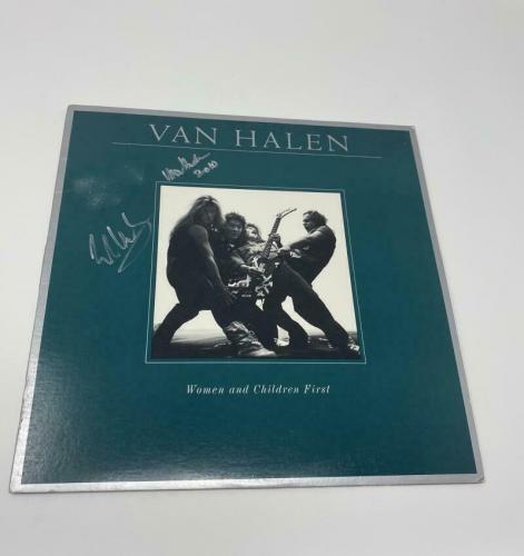 Eddie Van Halen Signed Autograph "women And Children First" Album Record Lp Real