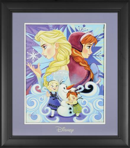 Elsa and Anna Frozen Disney Framed "We Only Have Each Other" 11" x 14" Matted Photo