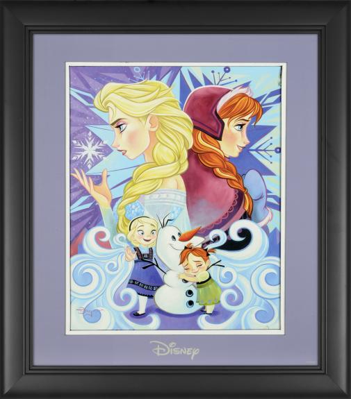 Elsa and Anna Frozen Disney Framed "We Only Have Each Other" 11" x 14" Matted Photo