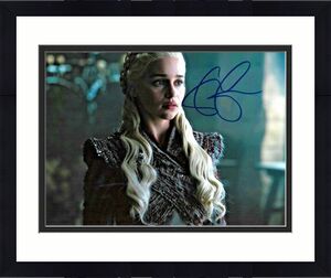 Emilia Clarke Game Of Thrones Daenerys Targarye Signed 8x10 Auto Photo DG COA C