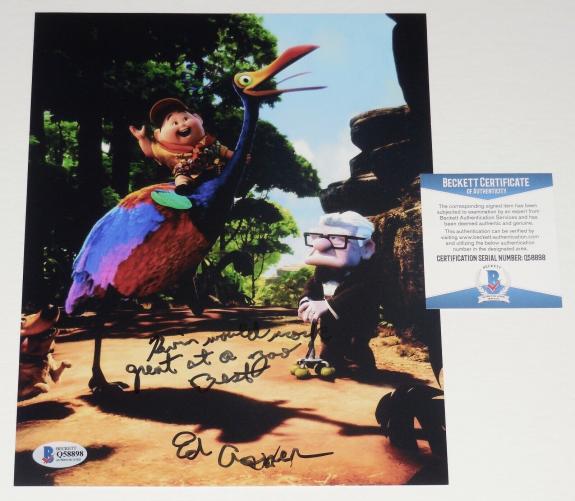 Ed Asner Autographed 8x10 Color Photo (disney Pixar Up) - Beckett Coa!