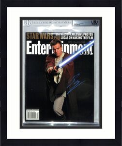 EWAN McGREGOR Signed Star Wars Obi Wan Kenobi Entertainment Magazine BAS SLABBED