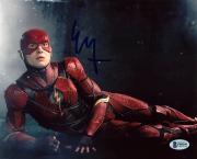 Ezra Miller Justice League Signed 8x10 Photo Autographed BAS #F09199
