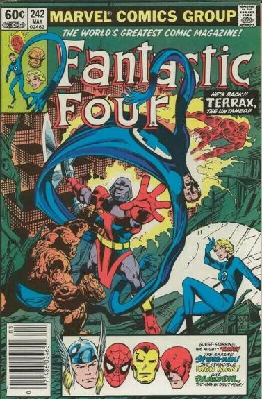 Fantastic Four #242 ORIGINAL Vintage 1982 Marvel Comics Terrax Spiderman Thor