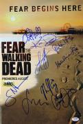 Fear The Walking Dead (9) Nicotero Signed 12x18 Movie Poster PSA/DNA #AB08277