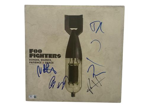 Foo Fighters Band Signed Echoes, Silence, Patience & Grace Album Grohl Beckett