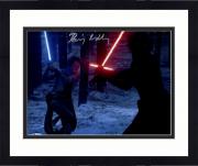Framed Daisy Ridley Autographed 11" x 14" Star Wars The Force Awakens Fighting Kylo Ren Photograph - Beckett