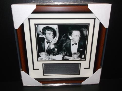 Frank Sinatra Dean Martin Framed 8X10 Photo Drinking Quote I feel sorry ...