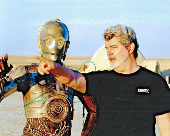 George Lucas The Empire Strikes Back Star Wars Signed Auto 8x10 Photo DG COA #1