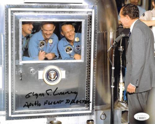 Glynn Lunney signed Color 8x10 Photo Apollo 11 Flight Director- JSA Hologram #DD64262 (Richard Nixon)