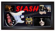 Guns N Roses Slash Signed Guitar + Display Shadowbox Case PSA AFTAL UACC RD