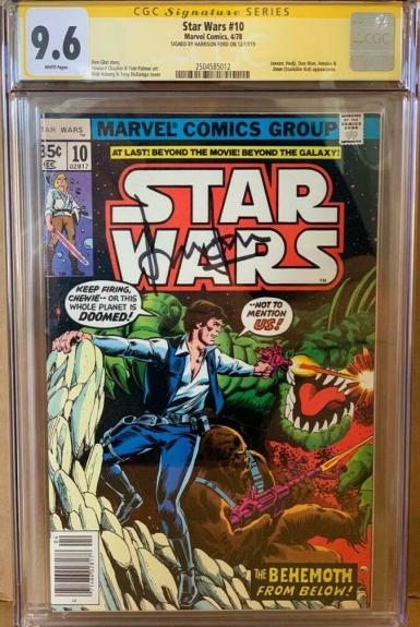 Han Solo #10 CGC 9.6 Signed by Harrison Ford Star Wars Marvel Comic Signature
