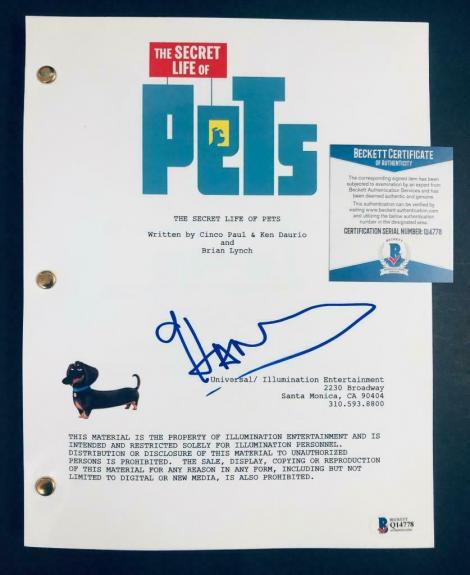 Hannibal Buress "Buddy" signed The Secret Life of Pets full movie script BAS COA