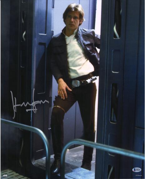 Harrison Ford Star Wars Autographed 16" x 20" At Doorway Photograph - BAS