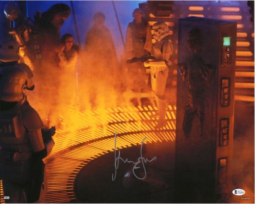 Harrison Ford Star Wars Autographed 16" x 20" Han Solo in Cardonite Photograph