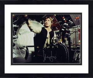 Harrison Ford Star Wars Autographed 16" x 20" Han Solo In Millennium Falcon Photograph