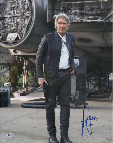 Harrison Ford Star Wars Autographed 16" x 20" The Force Awakens Photograph - BAS