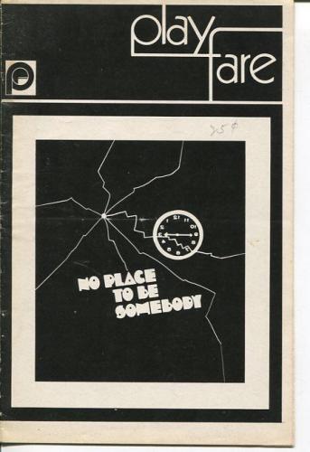 Henry Baker Marge Eliot Charles Gordone No Place To Be Somebody 1970 Playbill