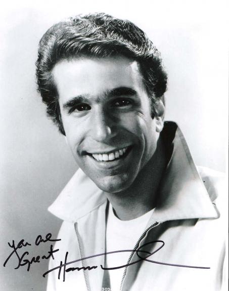 Fonzie Happy Days 8x10" Various Quotes Signed by Henry Winkler 100% With COA 