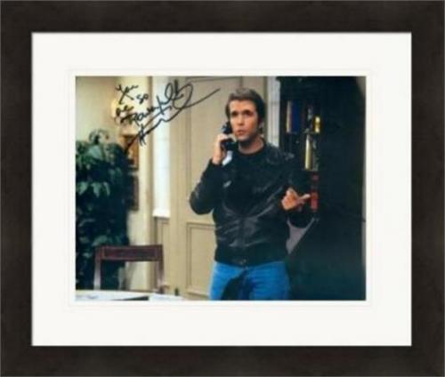 Henry Winkler autographed 8x10 Photo (Fonzie Happy Days)  #SC7 inscribed You Are So Powerful Matted & Framed
