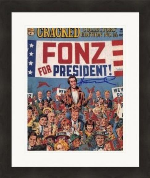 Henry Winkler autographed 8x10 Photo (The Fonze, Happy Days) #SC16 Matted & Framed