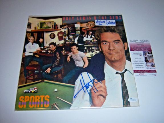 Huey Lewis Huey Lewis And The News Sports Jsa/coa Signed Lp Record Album