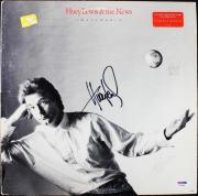Huey Lewis Small World Signed Album Cover W/ Vinyl Autographed PSA/DNA #U50986