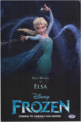 Idena Menzel Autographed 12" x 18" Black Movie Poster - PSA/DNA